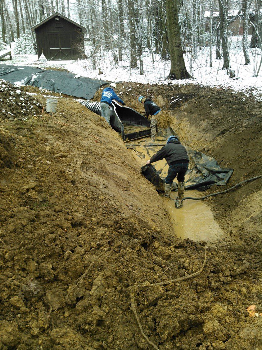 Contractor — Workers Adjusting The Tent in Slippery Rock, PA