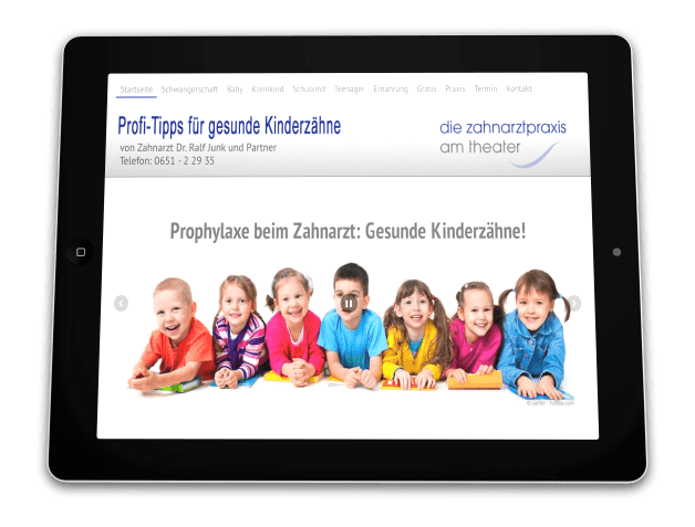 Gesunde Kinderzähne mit Prophylaxe: Zahnarztpraxis Dr. Ralf Junk - Trier