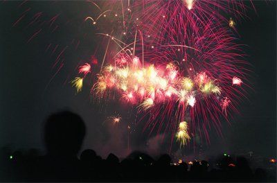 pink fireworks
