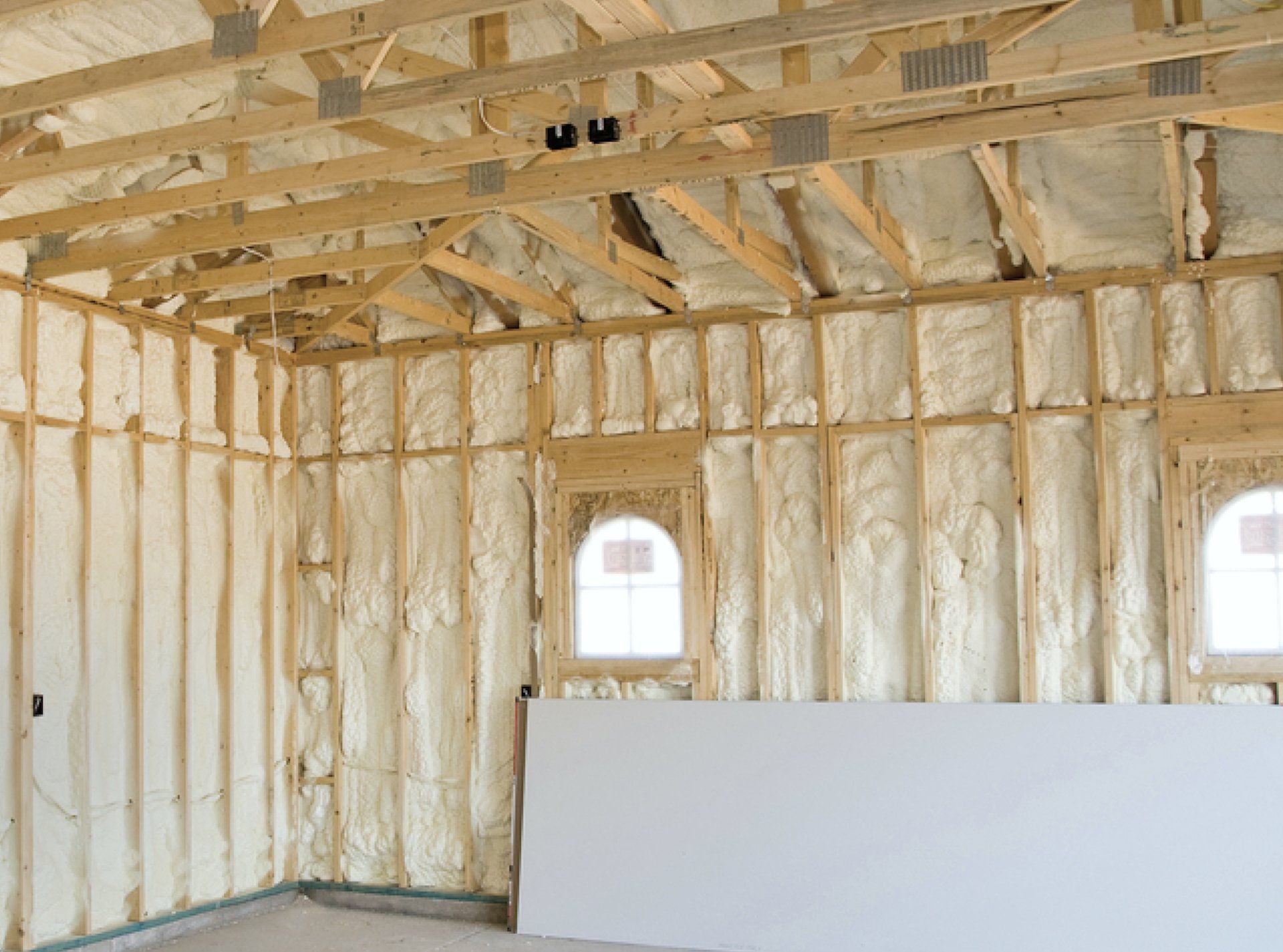 Springfield home with open cell spray foam installation