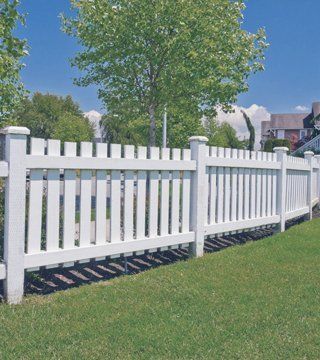 white wooden fence