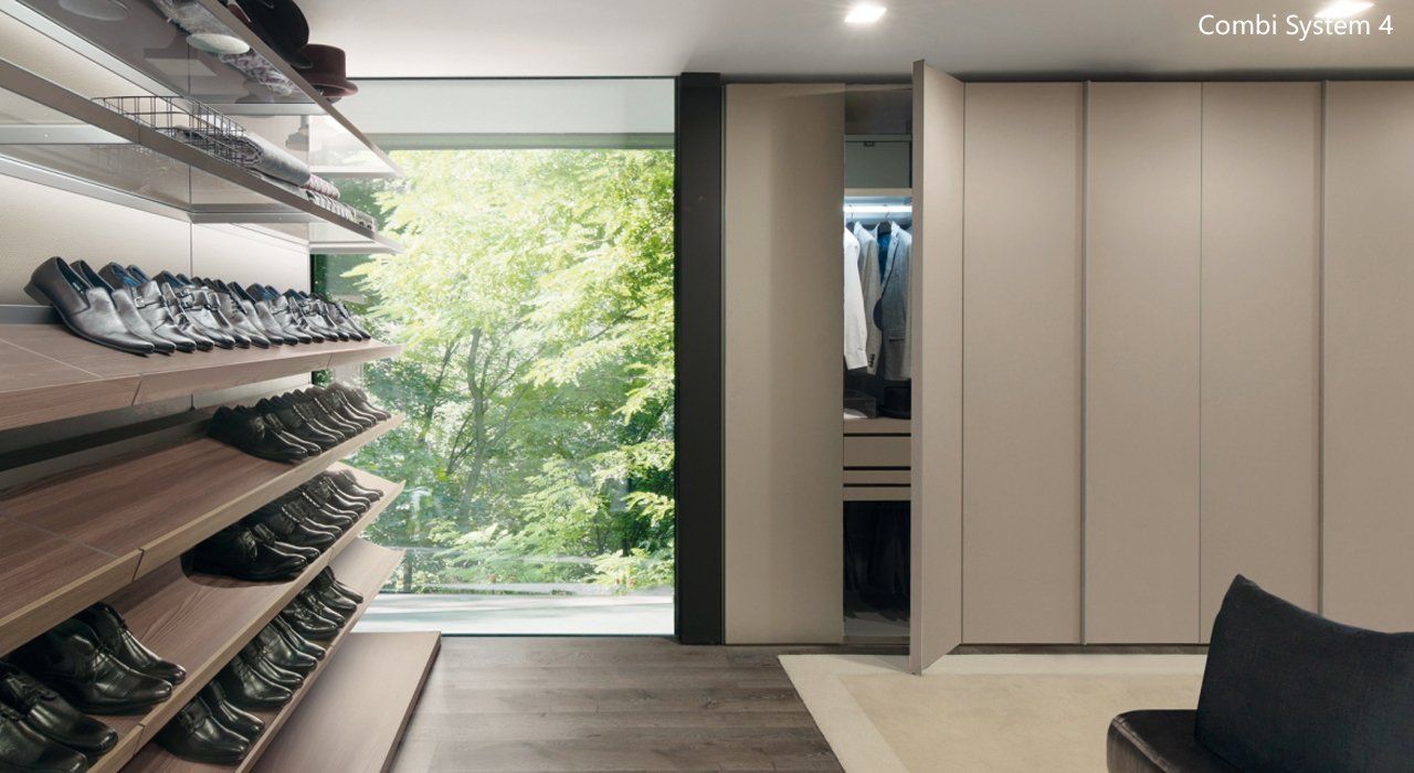 Zalf Combi System Wardrobe and Shoe Storage Closet with organizer