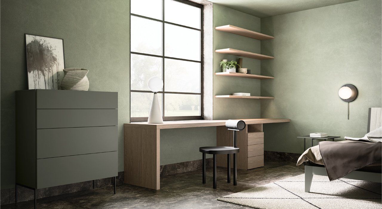 Zalf home office furniture and storage with filing and desk and shelving