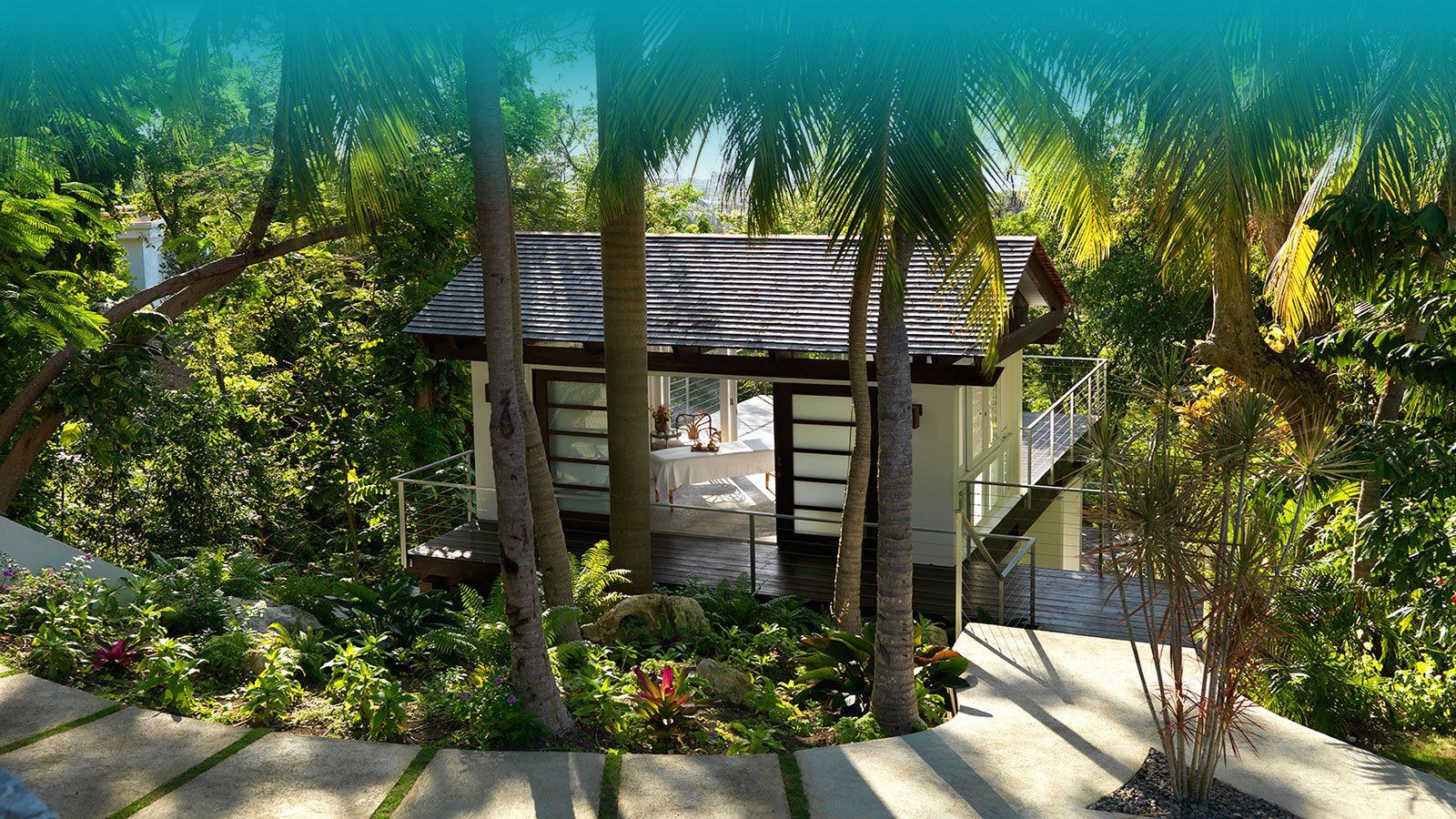 Luxury villa rental with spa