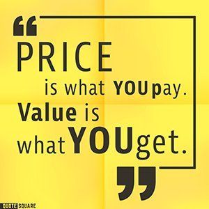 Price vs. Value