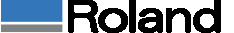 Roland logo with a blue and gray square next to the black text