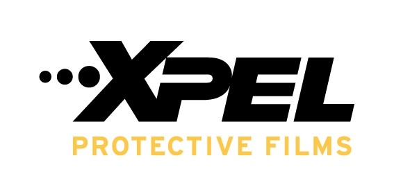 XPEL logo with black text and three dots.
