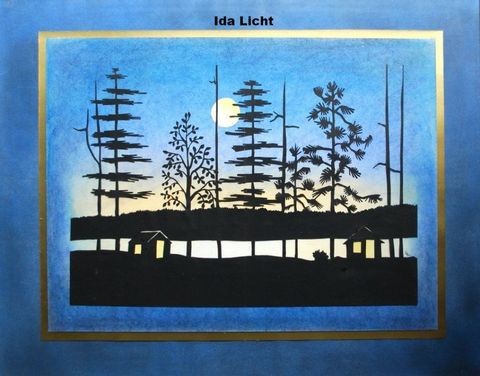 Ida Licht, Zweeds meer Ida Licht, knipwerk van een Zweeds meer