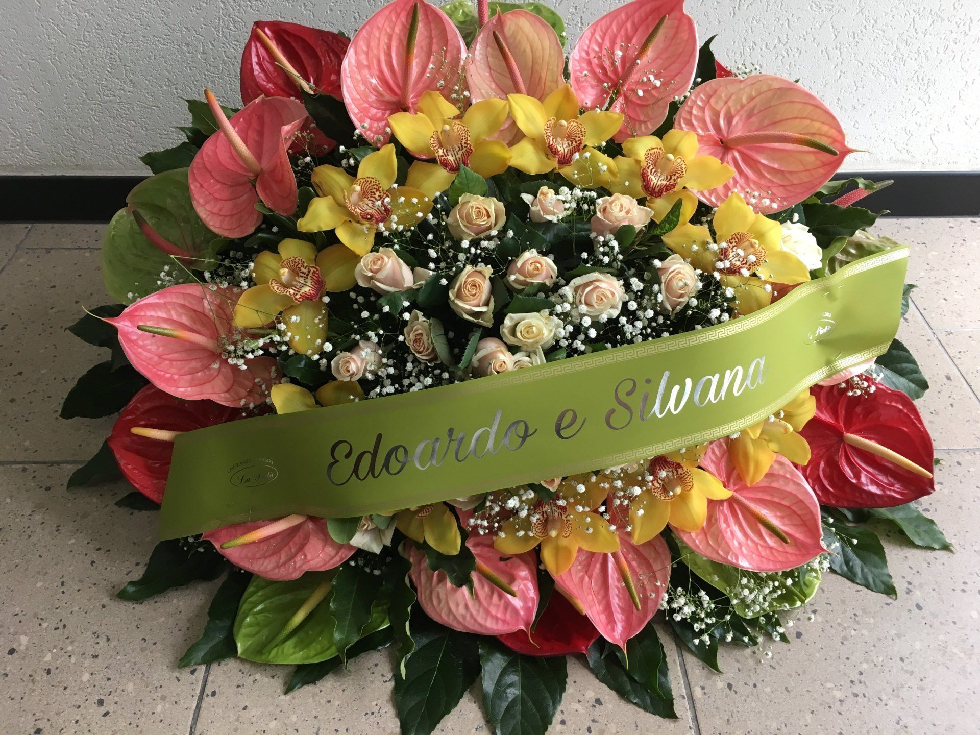 Cuscino fiori misti