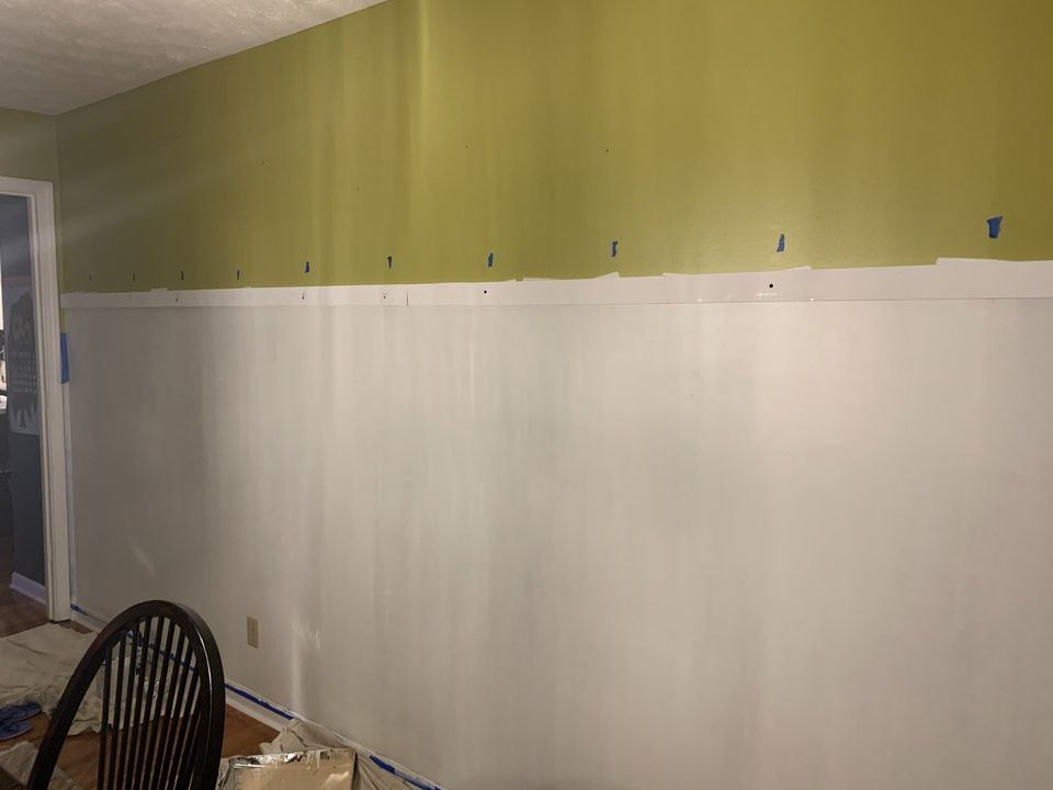 board and batten painting