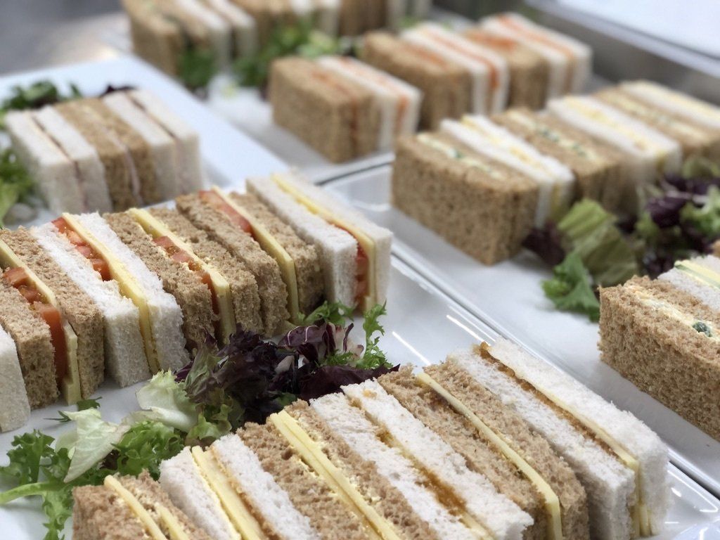 finger sandwiches Reg's Catering Banbury