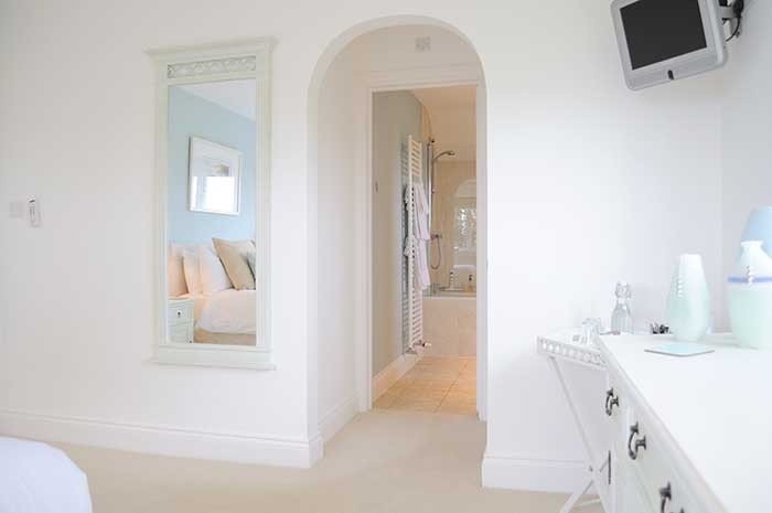 Blue room bathroom
