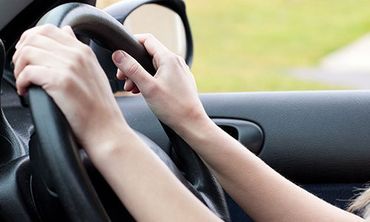 Hands on the wheel