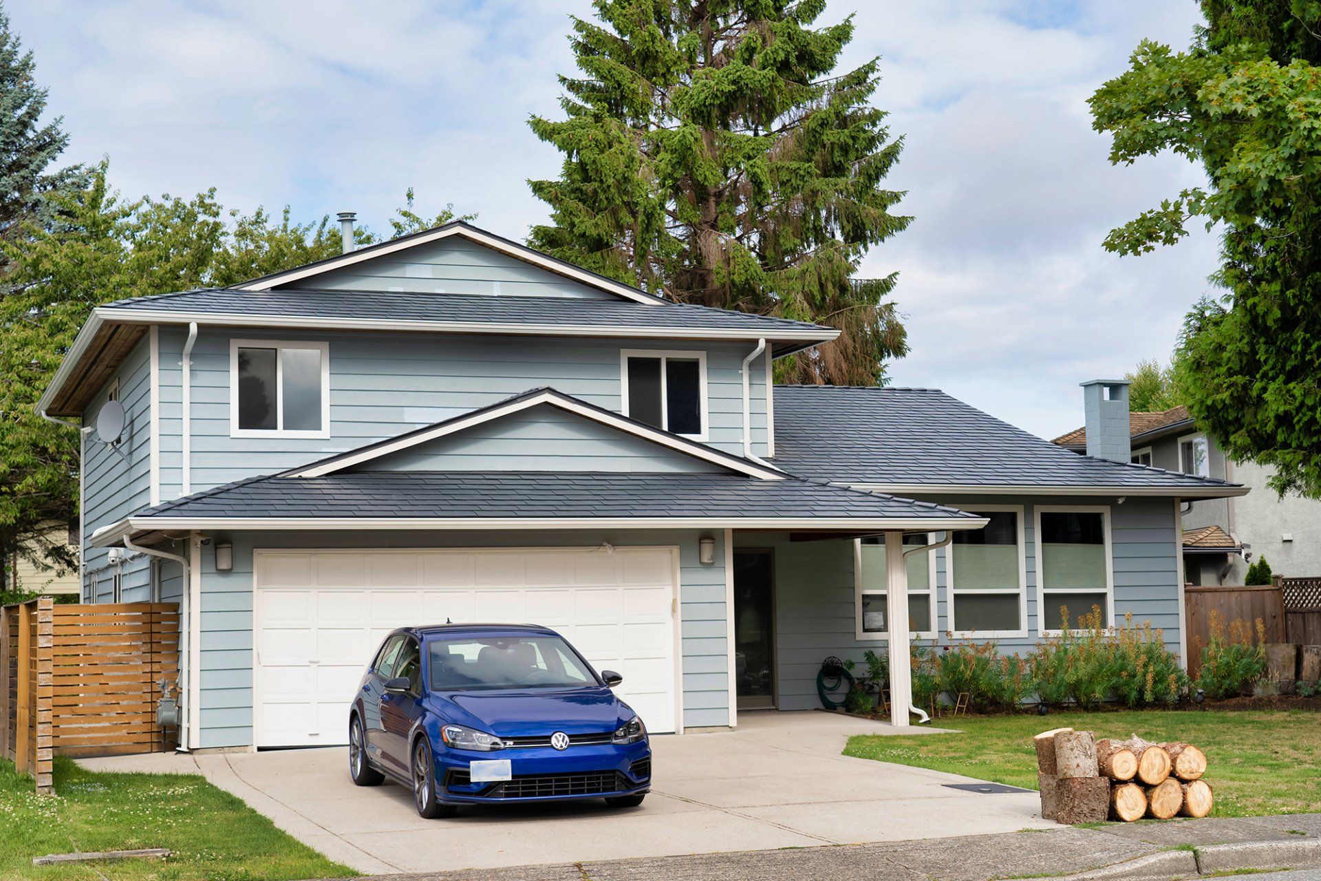 Colonial Brown Metal Shingles with Snow Guards Edmonton Alberta