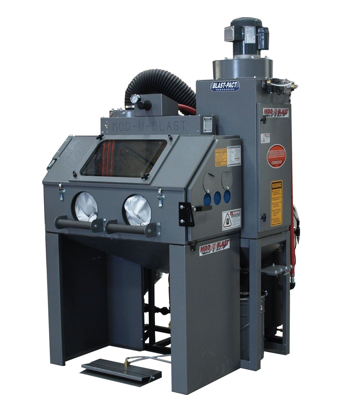 compact ergonomic sandblasting cabinet