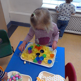 girl playing