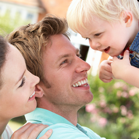 child with parents