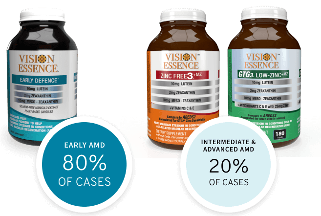 Vision Essence Product Bottles