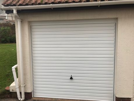 newly installed garage doors