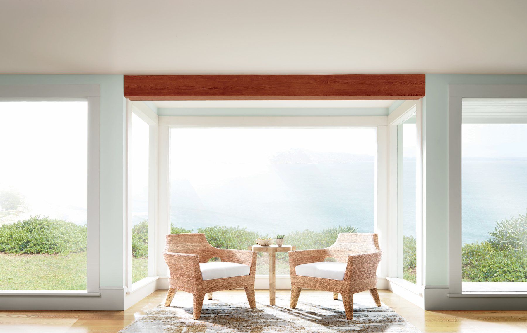 Before Palm Beach™ Polysatin™ Shutters for Living Rooms Near San Diego & La Jolla, California (CA)
