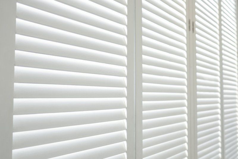 View of wooden shutters