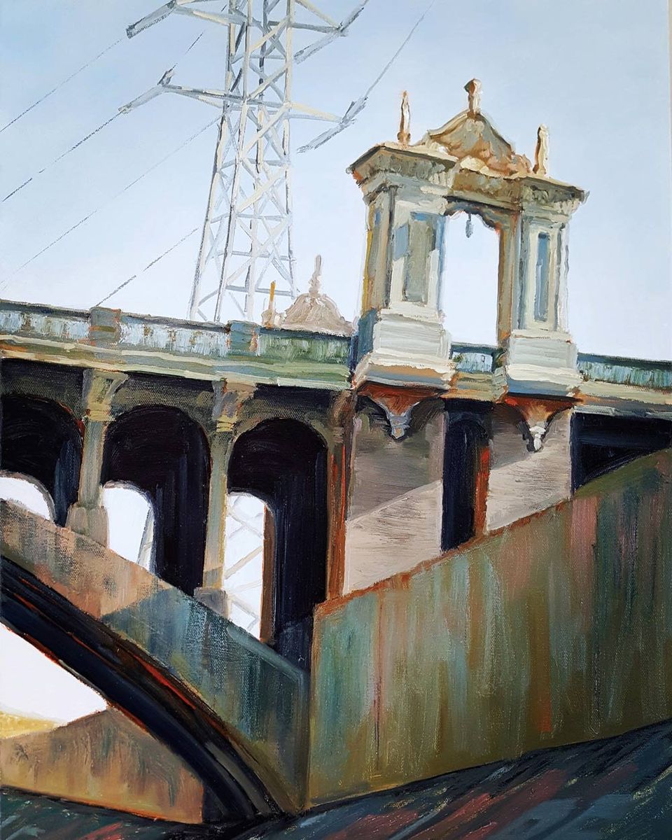 An image of California artist John Kosta's painting entitled Los Angeles River #10.