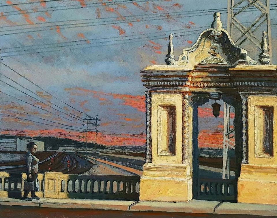 An image of California artist John Kosta's painting entitled Los Angeles River #18.