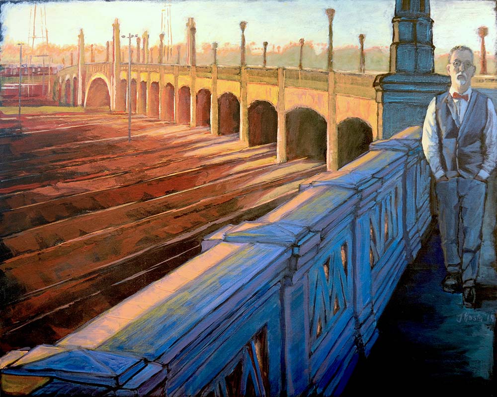 An image of California artist John Kosta's painting entitled Los Angeles River #22.