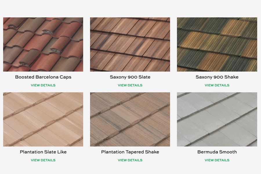 concrete tile roof color selection