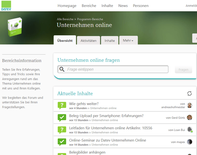 Im Datev-Forum helfen sich Nutzer gegenseitig. Im Datev-Forum helfen sich Nutzer gegenseitig.