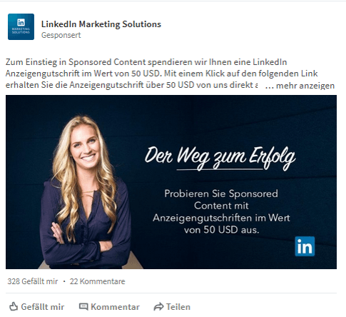 Ein Statusupdate bei LinkedIn – andere Nutzer können darauf mit einem Klick auf „Gefällt“ mir oder einen Kommentar reagieren, oder das Update teilen. Diese Reaktion wird deren Kontakten auf der Startseite angezeigt. Ein Statusupdate bei LinkedIn – andere Nutzer können darauf mit einem Klick auf „Gefällt“ mir oder einen Kommentar reagieren, oder das Update teilen. Diese Reaktion wird deren Kontakten auf der Startseite angezeigt.