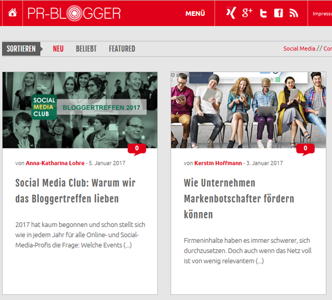 Die Verbreitung des Blogs auf ihrem Social-Media-Kanal brachte der Agentur bereits über 5.000 Follower auf Facebook. Die Verbreitung des Blogs auf ihrem Social-Media-Kanal brachte der Agentur bereits über 5.000 Follower auf Facebook.