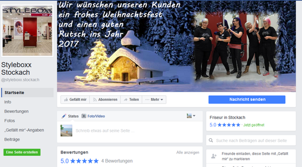 Facebook-Auftritt der „Styleboxx Stockach“ Facebook-Auftritt der „Styleboxx Stockach“