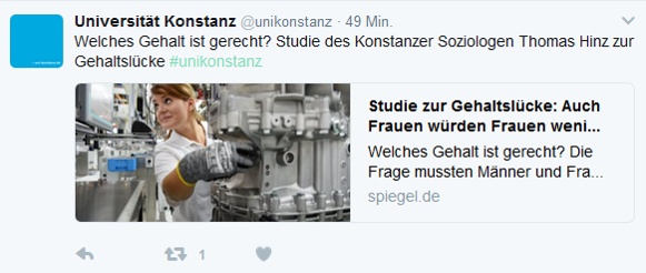 Ein mit Twitter-Cards gezogener Link-Post, der im Gegensatz zu reinen Textlinks – ohne Cards – ein Vorschaubild und einen Teaser-Text enthält. Ein mit Twitter-Cards gezogener Link-Post, der im Gegensatz zu reinen Textlinks – ohne Cards – ein Vorschaubild und einen Teaser-Text enthält.