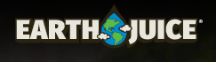 EARTH JUICE logo with a blue-and-green globe forming the “J” on a black background