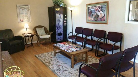 Office interior with chairs and vending machine - counseling services - New Day Counseling Center, Inc., PC in Fayetteville, NC