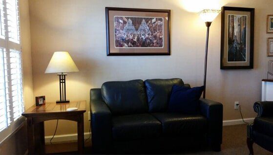 Office interior with chairs and vending machine - counseling services - New Day Counseling Center, Inc., PC in Fayetteville, NC