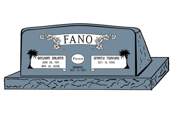 Blue tombstone: 