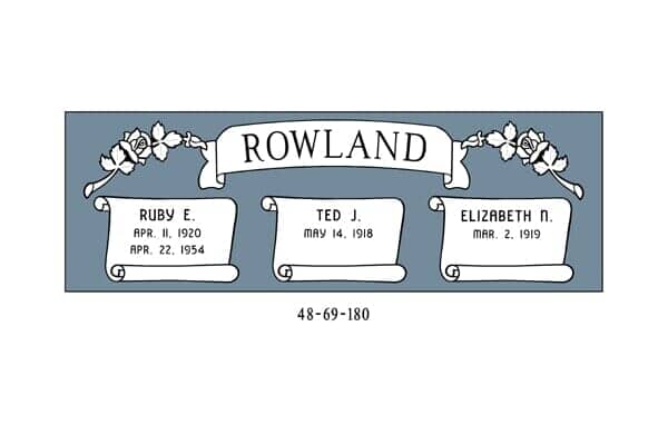 Tombstone with 