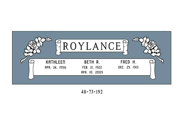 Tombstone with 
