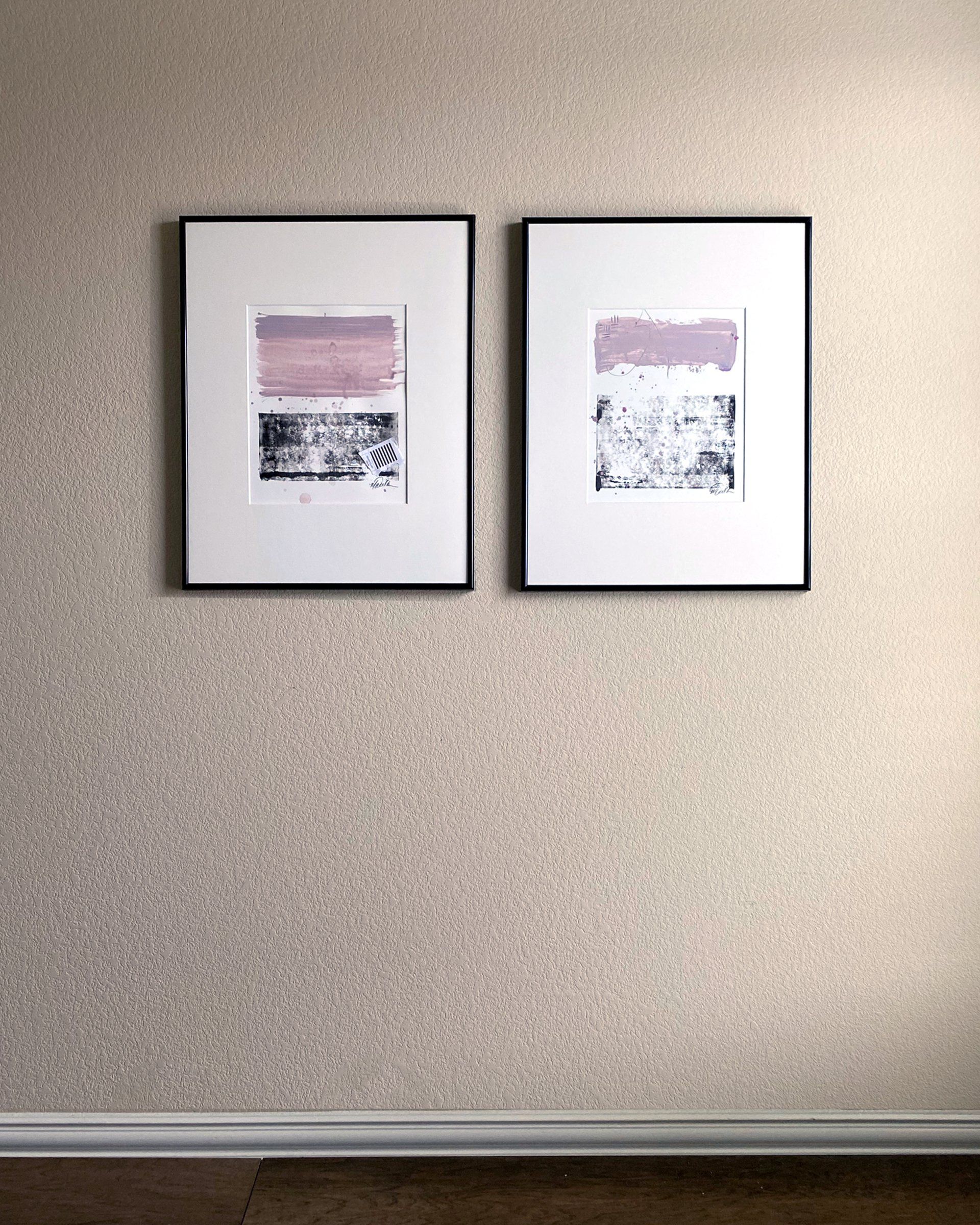 abstract custom monoprint commissions lease art home decor hotels