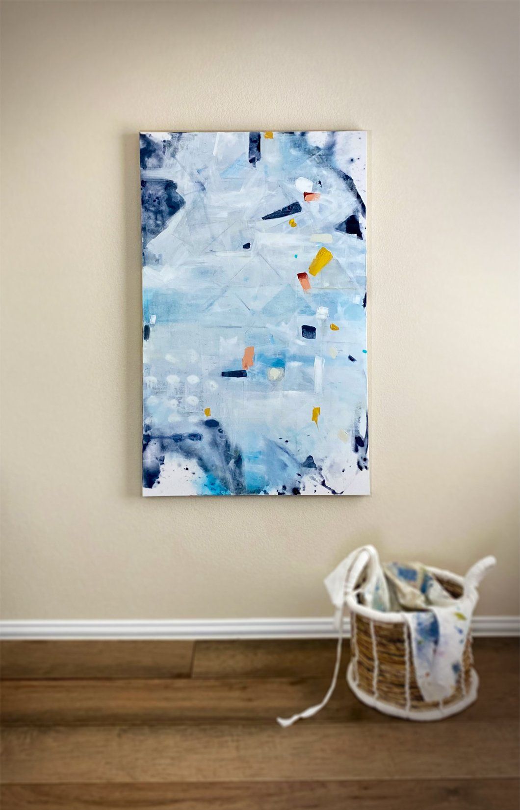 abstract custom painting commissions lease art home decor hotels