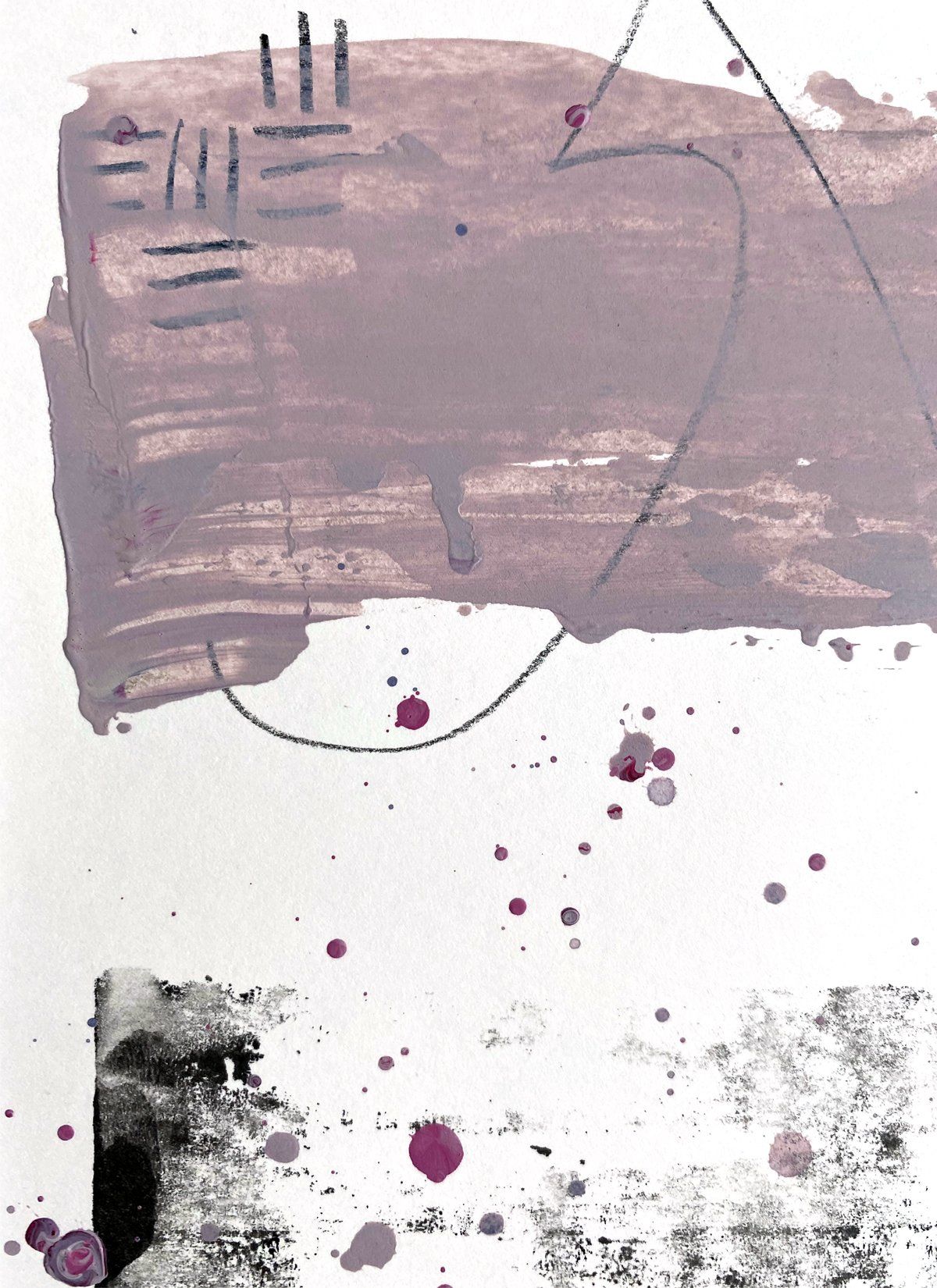 abstract custom monoprint commissions lease art home decor hotels