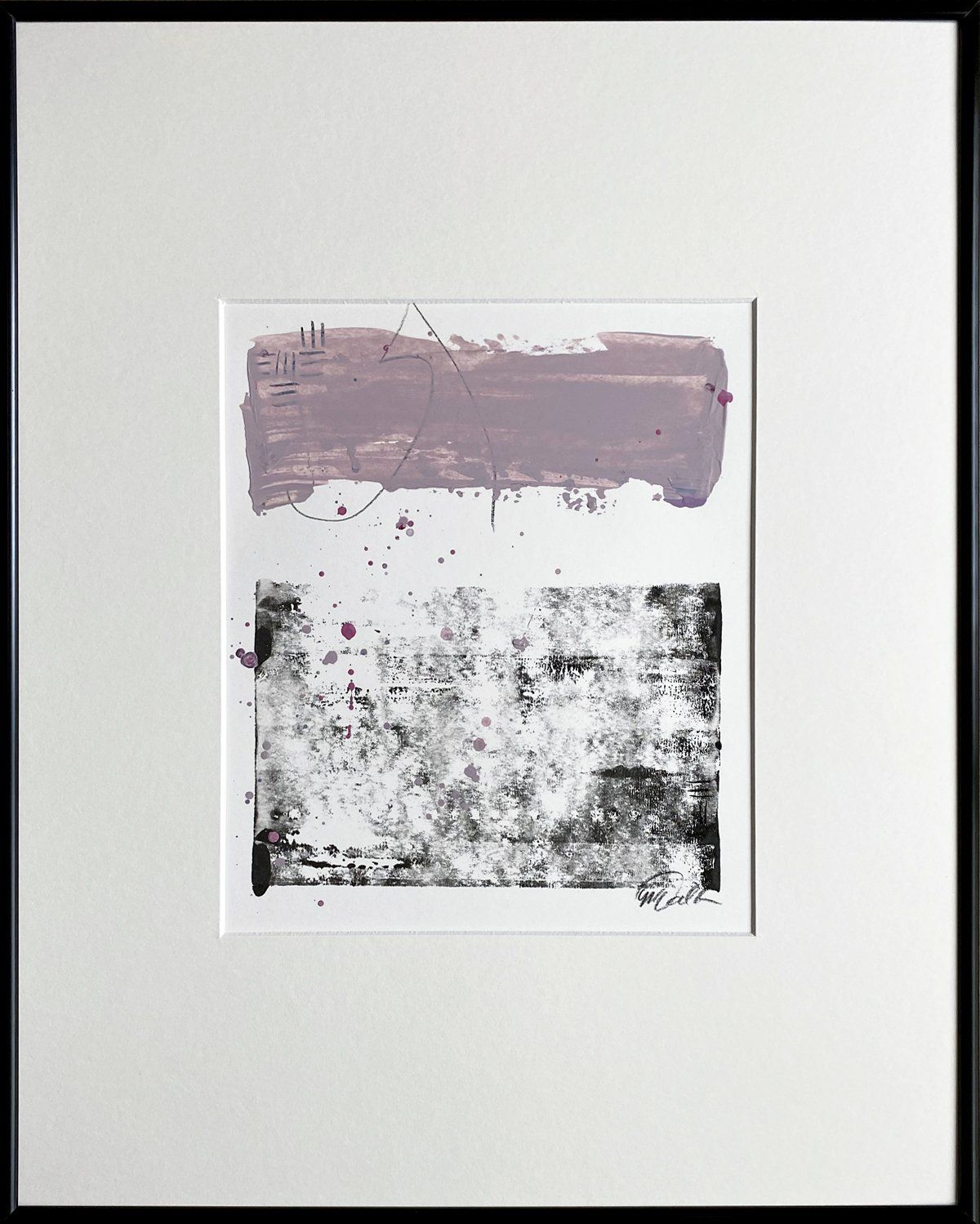 abstract custom monoprint commissions lease art home decor hotels