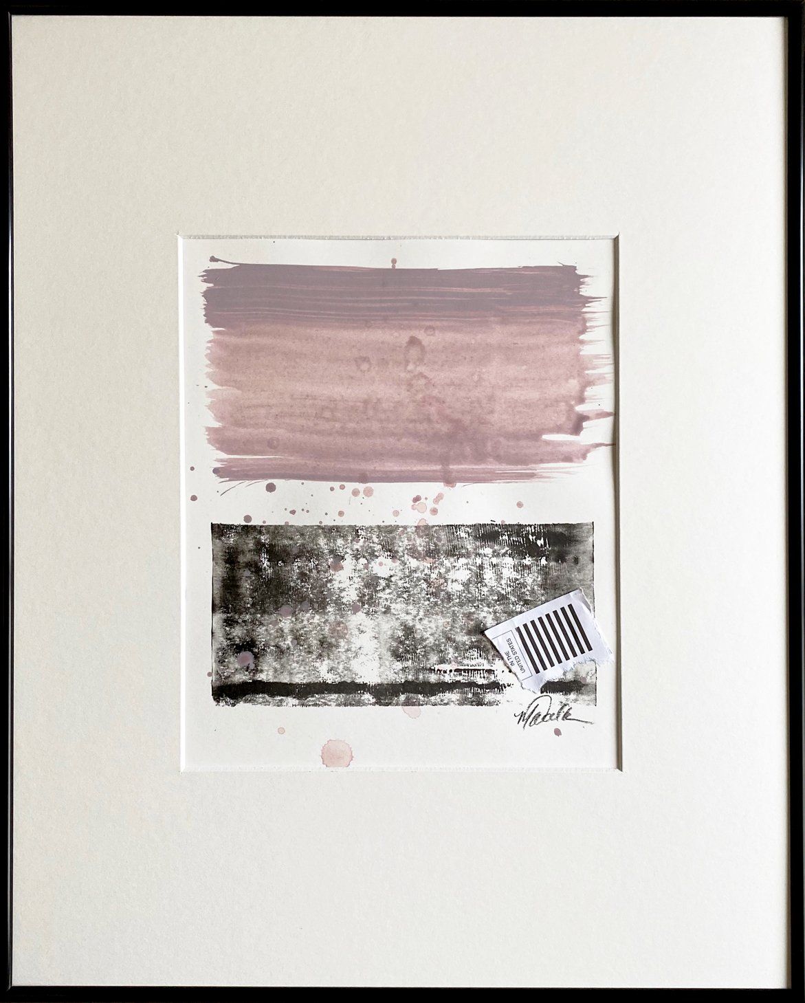 abstract custom monoprint commissions lease art home decor hotels