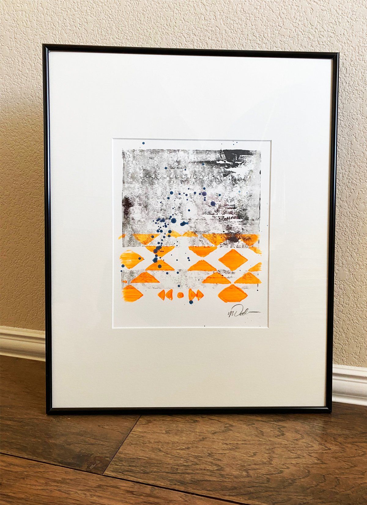 abstract custom monoprint commissions lease art home decor hotels