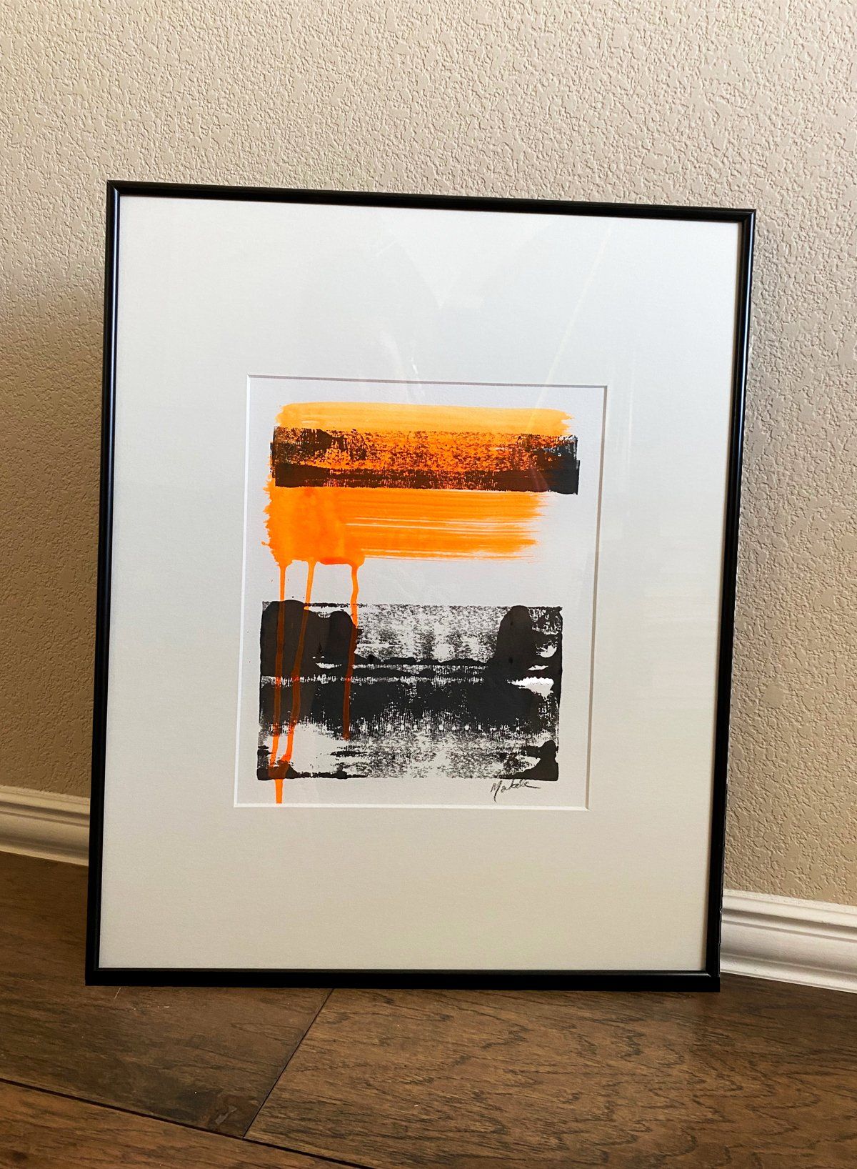 abstract custom monoprint commissions lease art home decor hotels