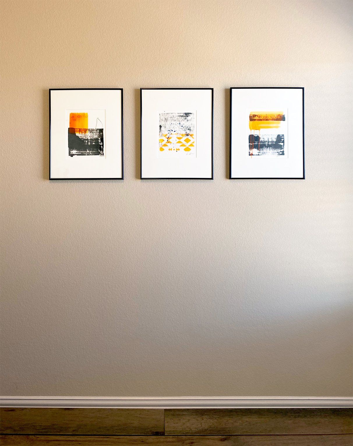 abstract custom monoprint commissions lease art home decor hotels