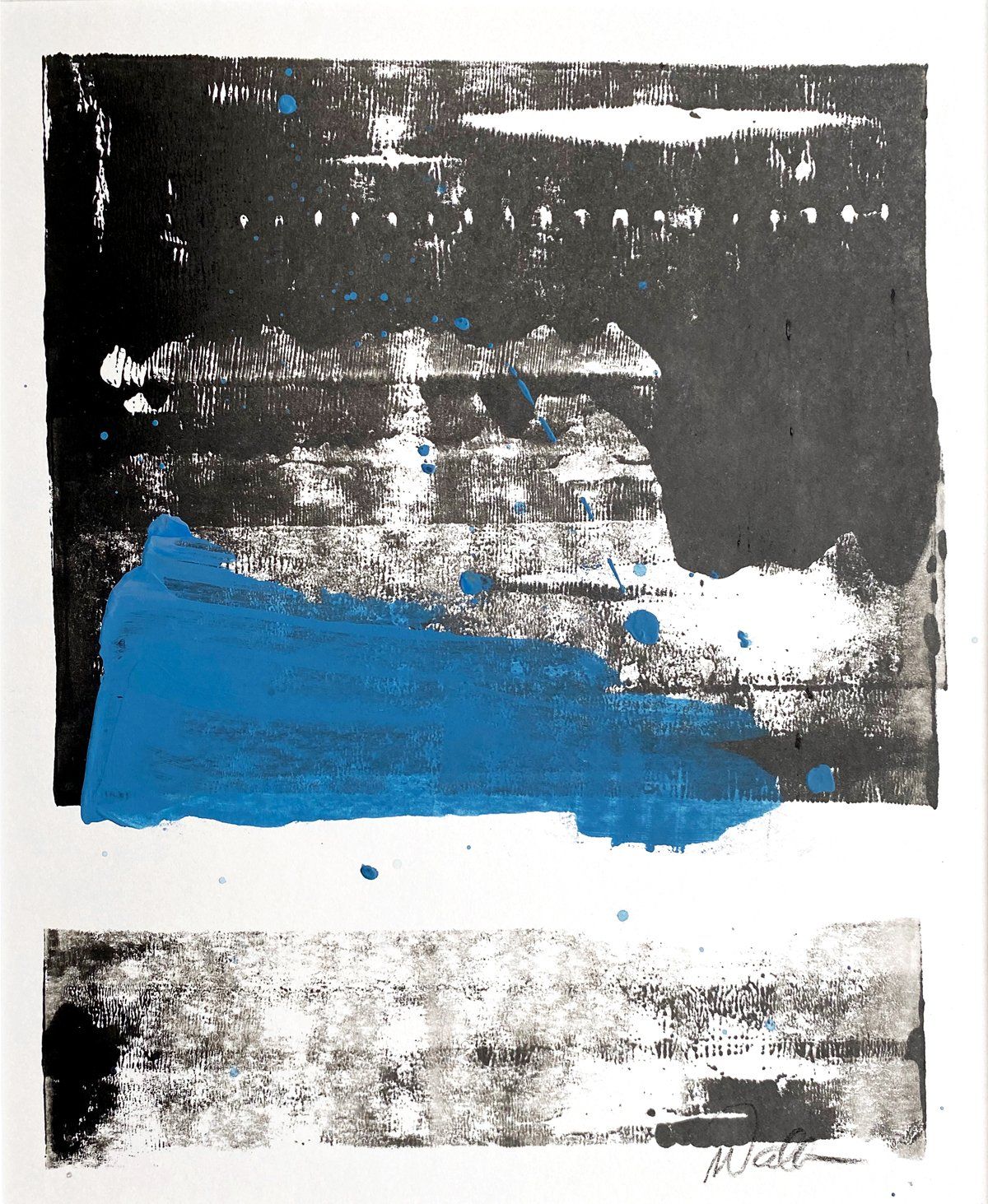 abstract custom monoprint commissions lease art home decor hotels