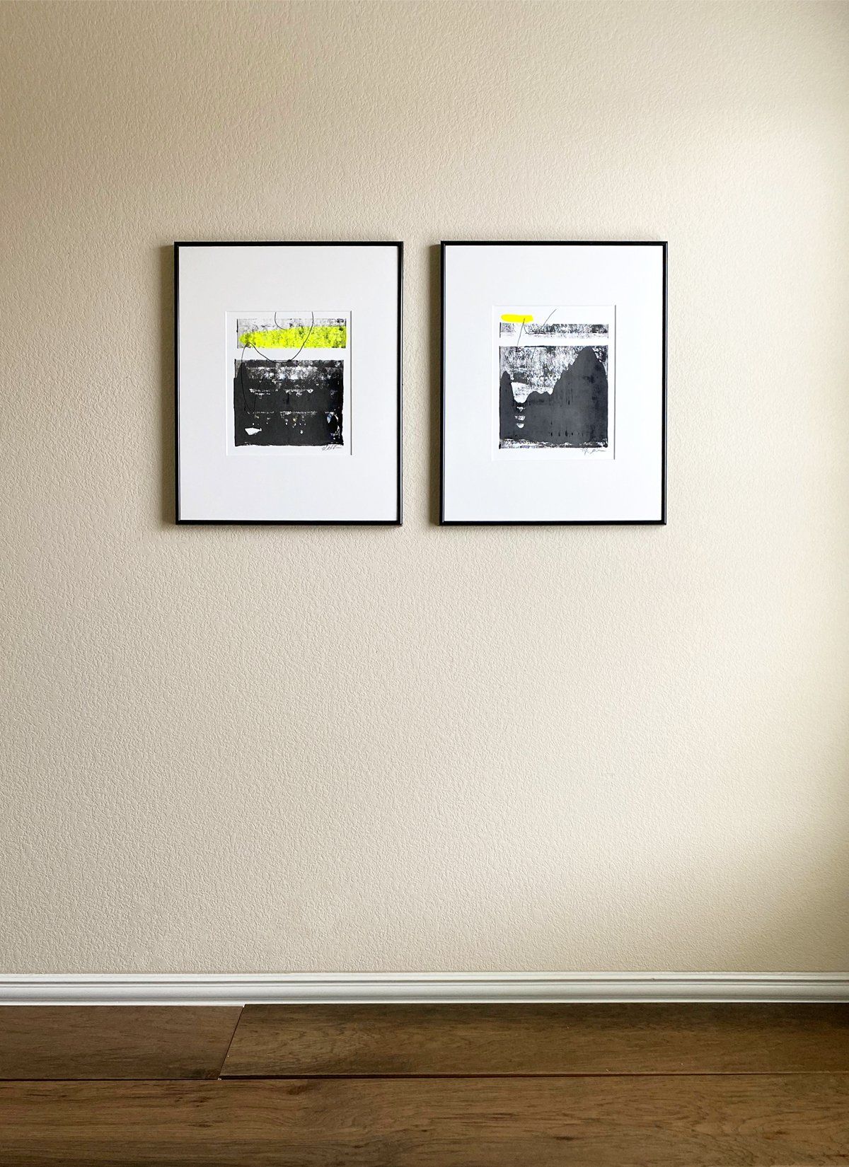 abstract custom monoprint commissions lease art home decor hotels